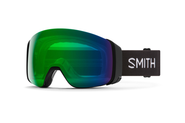 Smith 4D Mag Black Chromapop Everyday Green Mirror ruskigt bra skidglasögon med dubbla linser
