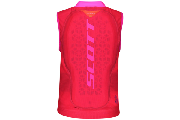 Scott AirFlex Jr Vest Protector high viz pink ryggskydd