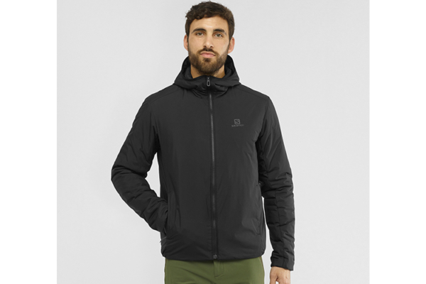 Salomon Outrack insulated Hoodie M (Black) modell
